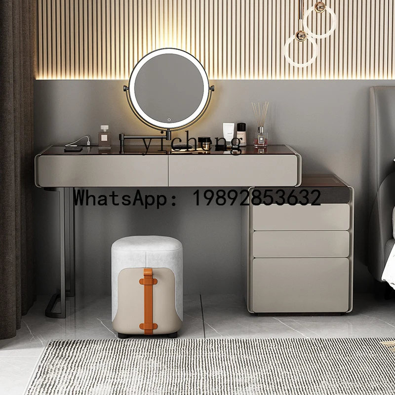 Dresser Bedroom Simple Retractable Makeup Table Storage Cabinet Makeup Table Premium Sense