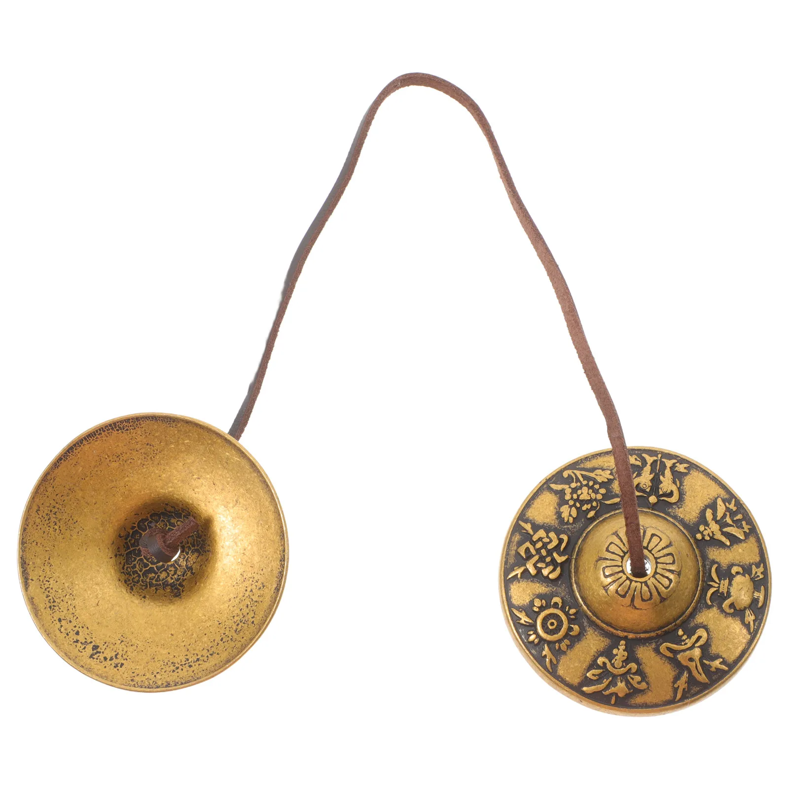 

Touch The Bell Blessing Brass Household Chime Meditation Ritual Handheld for Bells