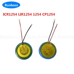 1-4pcs ICR1254 CP1254 60mAh Coin Round Li-Ion Rechargeable Battery For Beats By Dre Powerbeats Pro Beates Powerbeat Pro headset