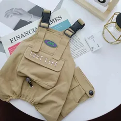 Monos de invierno para perros, ropa de cuatro patas, ropa para mascotas con letras, monos de moda para perros, trajes cálidos para mascotas, disfraz para perros