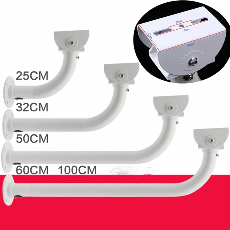 L type CCTV bracket aluminium alloy Universal duckbill round pipe bracket