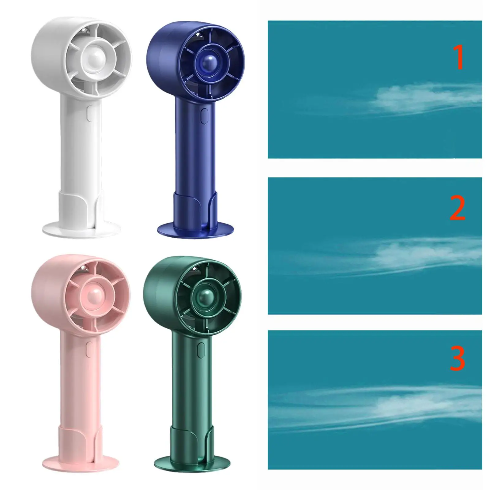 Handheld Mini Fan Elegant Lightweight Mute Desktop Fan Small Personal Fan for Outdoor Living Room Dormitory Birthday Gift Summer