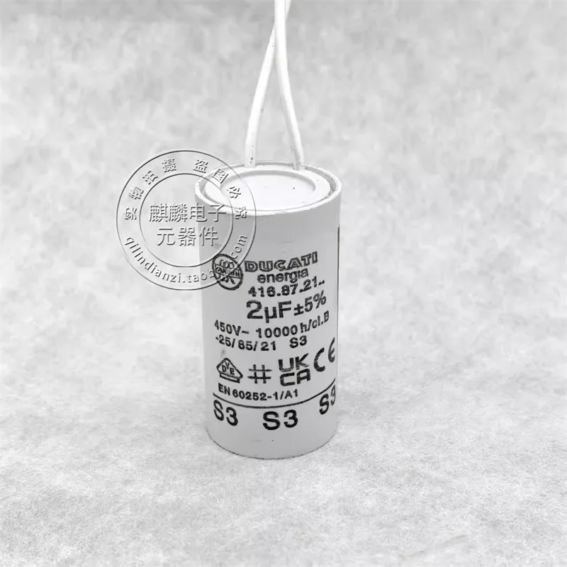 

416.87.21 2 мкФ 425 В-500 В импортный оригинальный пусковой конденсатор, происхождение Румыния