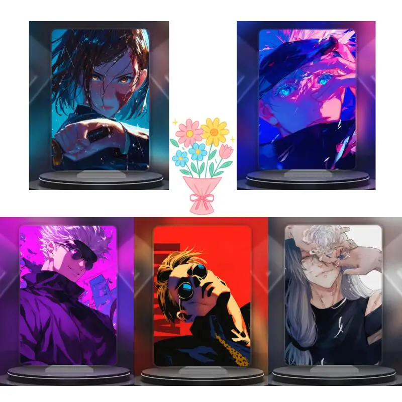 

Anime Acrylic Standing Plates for Jjk Kento Nanami Nobara Kugisaki Mahito Satoru Gojo Inumaki Toge Diy Acrylic Standee Gifts