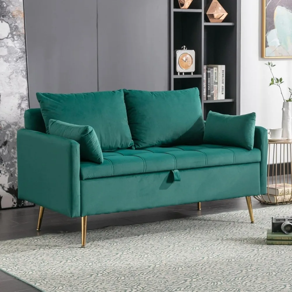 office sofas, Comfy Small Couch with Thick Pillows and Armrest,with Storage Function,sofa