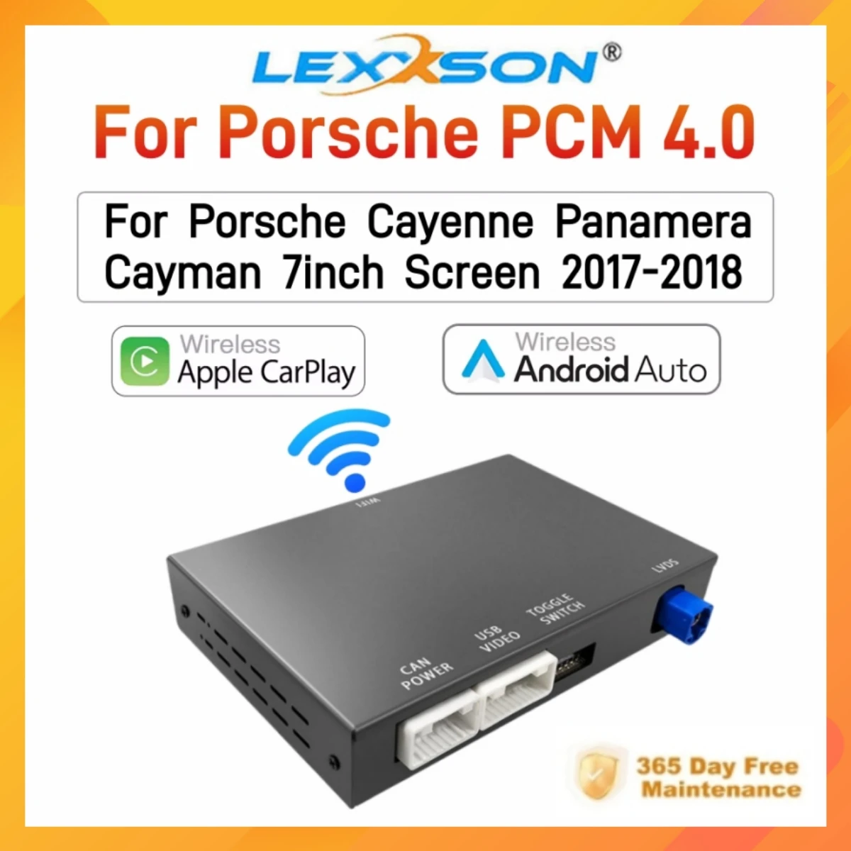 Wireless CarPlay Android Auto Module for Porsche Cayenne Panamera Cayman 2017-2018 PCM 4.0 Mirror-Link Car Accessories