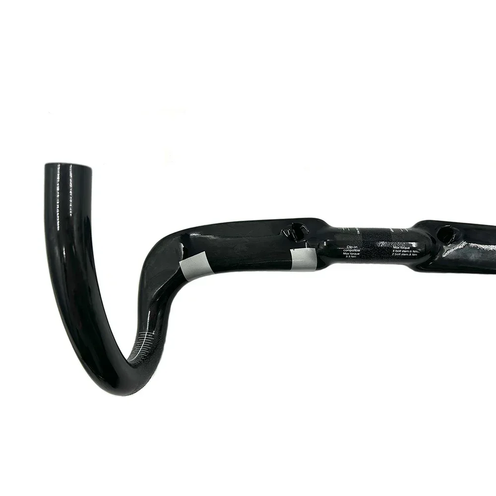 Full Carbon Road Bike Handlebar Gloss Black Top Carbon Fiber Road Handlebar 31.8*380/400/420/440mm