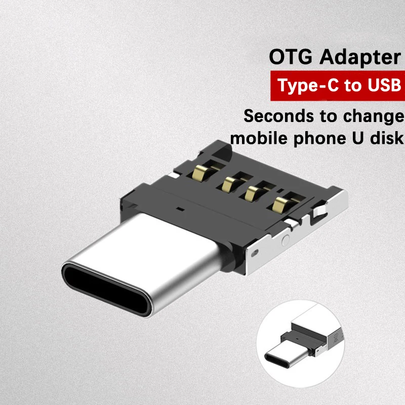 1PCS OTG adapter Type-C to USB mobile phone U disk connection converter