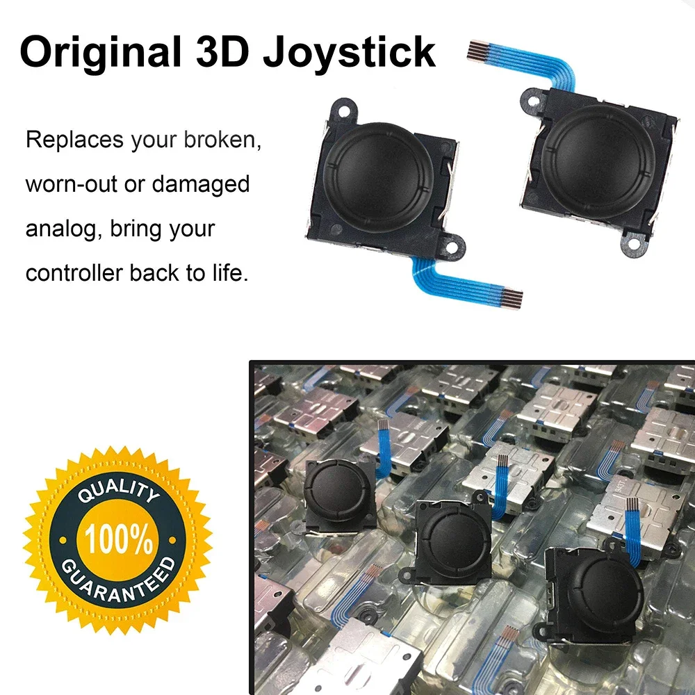 8PCS 3D Analog Joystick Replacement for Nintendo Switch/OLED/Lite JoyCon Thumb Stick Controller Repair Parts Accessory