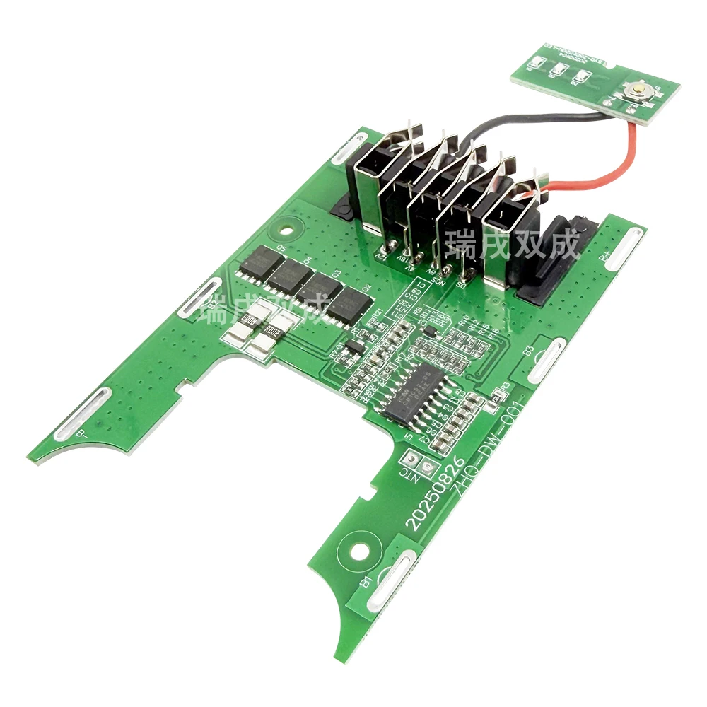 Elektrowerkzeug Li-Ionen-Akku-Gehäuse PCB Ladeschutz-Platine für Dewalt 18V 20V DCB180 DCB200 Akkugehäuse – Detail 4