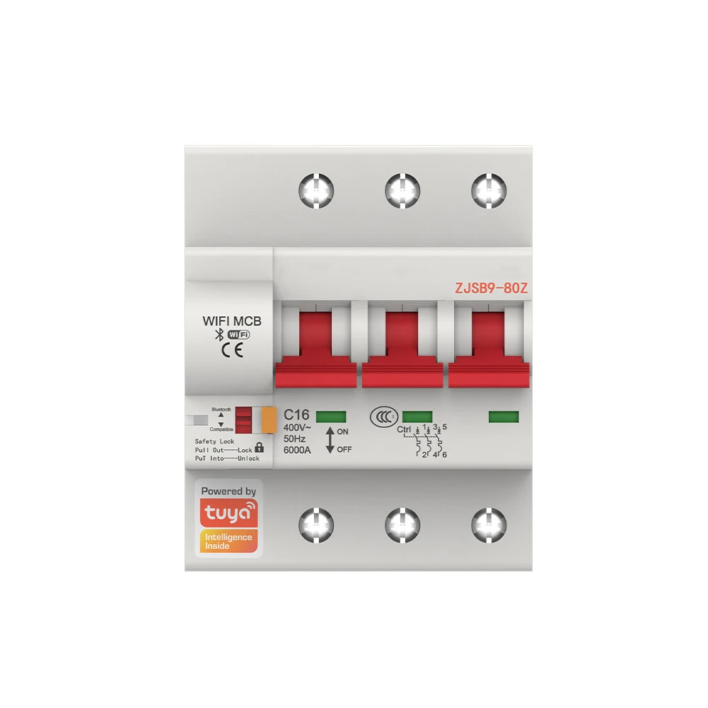 1P(2P,3P,4P) 16A/20A/32A/40A/50A/63A/80A/100A الذكية واي فاي قطاع دارة IoT الهواء التبديل الزائد حماية من زيادة التيار القصير #1