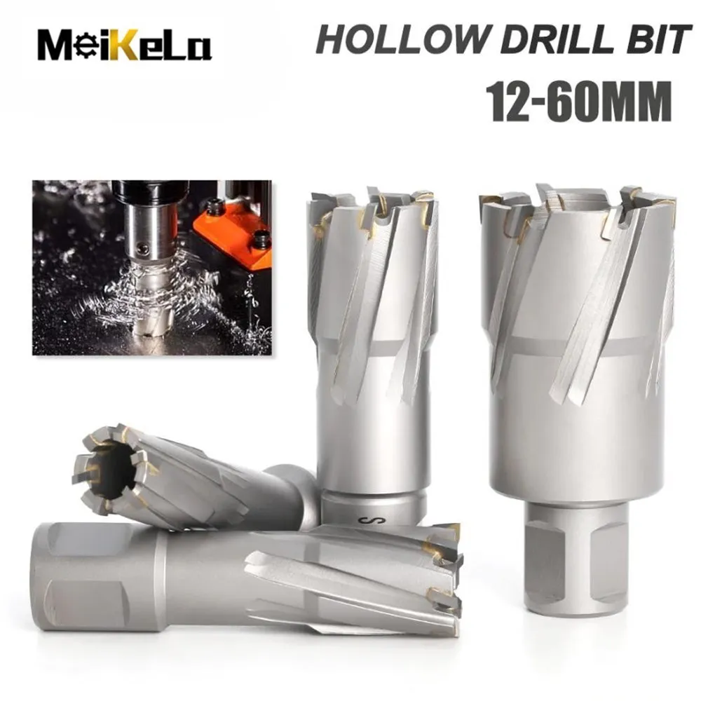 

Meikela Diameter 12-60mm x 35mm TCT Annular Cutter ; Weldon Shank, 22 * 35mm Carbide Alloy Core Drill, 60 x 35mm Metal Hole Saw