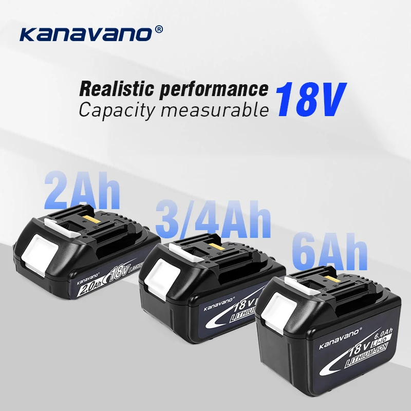 18V Rechargeable Battery 2Ah/4Ah/6Ah Lithium Ion Replacement Power Tools Batteries For Makita BL1815 BL1830 BL1845