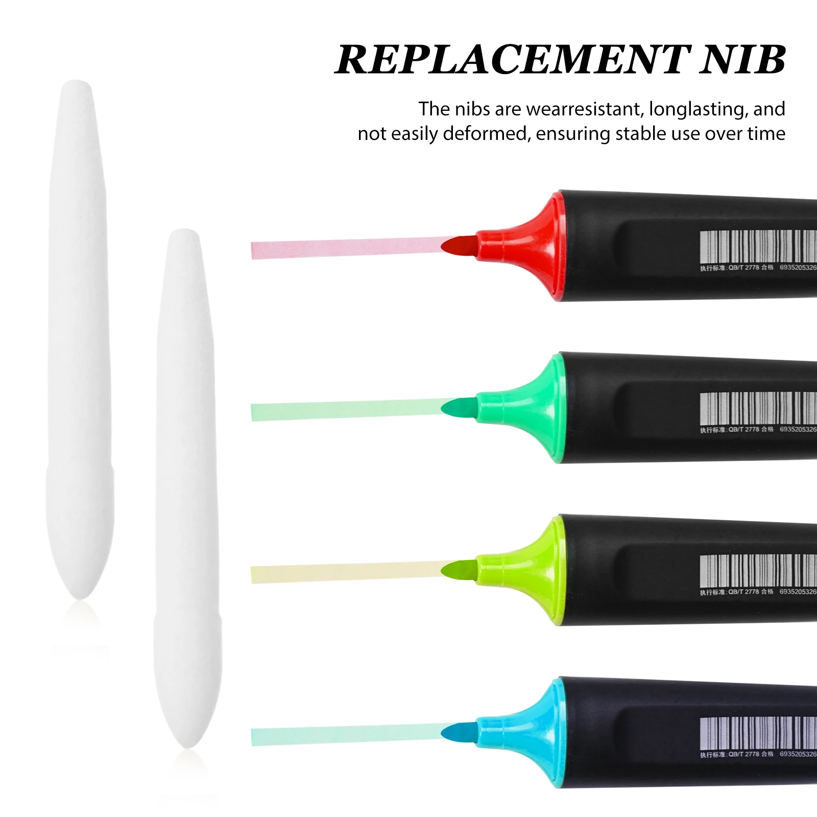 

20Pcs Paint Marker Replacement Nibs Round Tip for Drawing Writing Illustration Long-Lasting Fiber Material Set