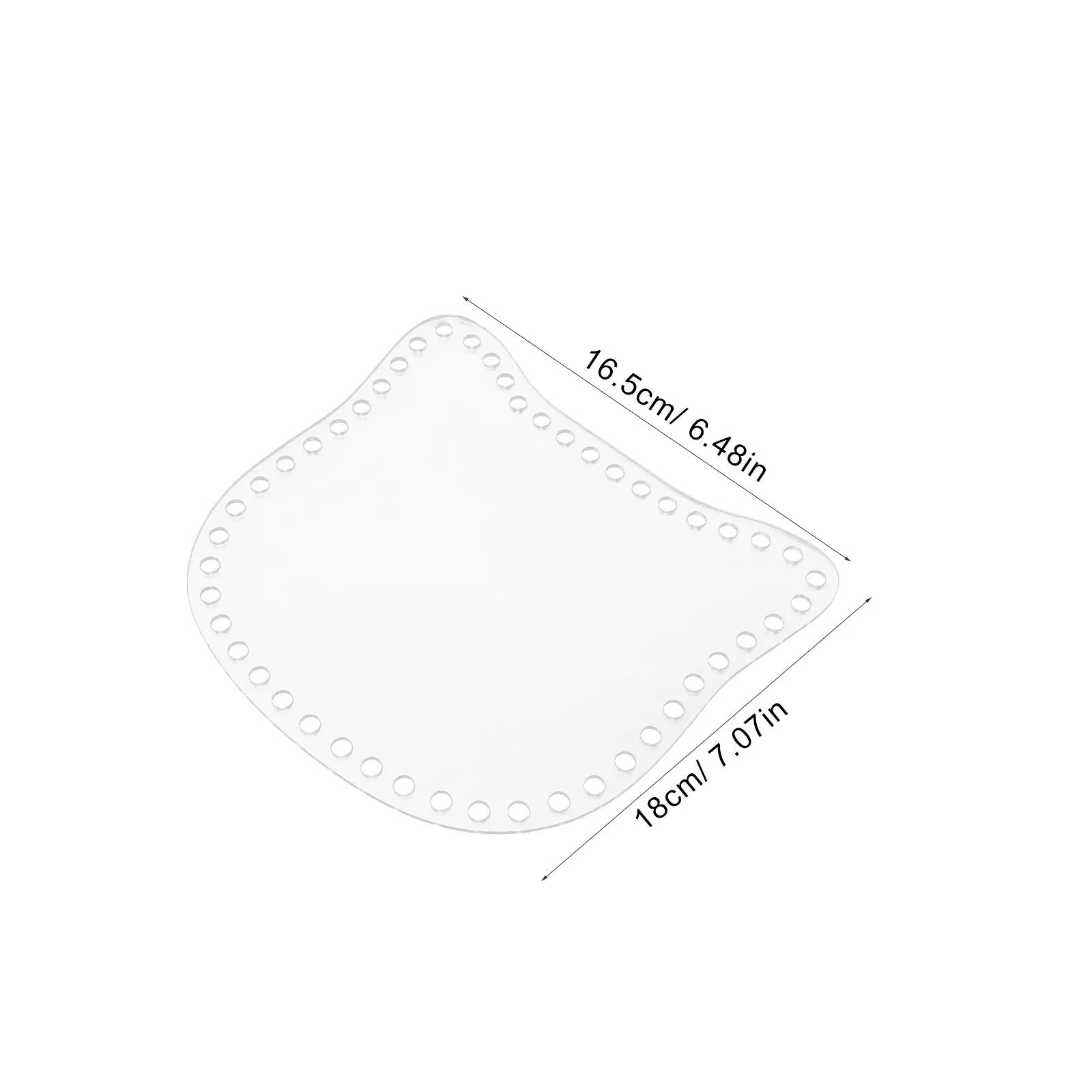 4Pcs Crochet Bag Bottom Acrylic Cat Shape Shaper Base Creative Transparent Weaving Board for DIY Handbag Purse Craft Basket view 5