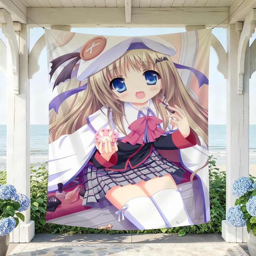 Anime L-Little B-Busters-Noumi Kudryavka flag For Party Picnic Camping Studio Booth Background Wall Interior Decoration Banner