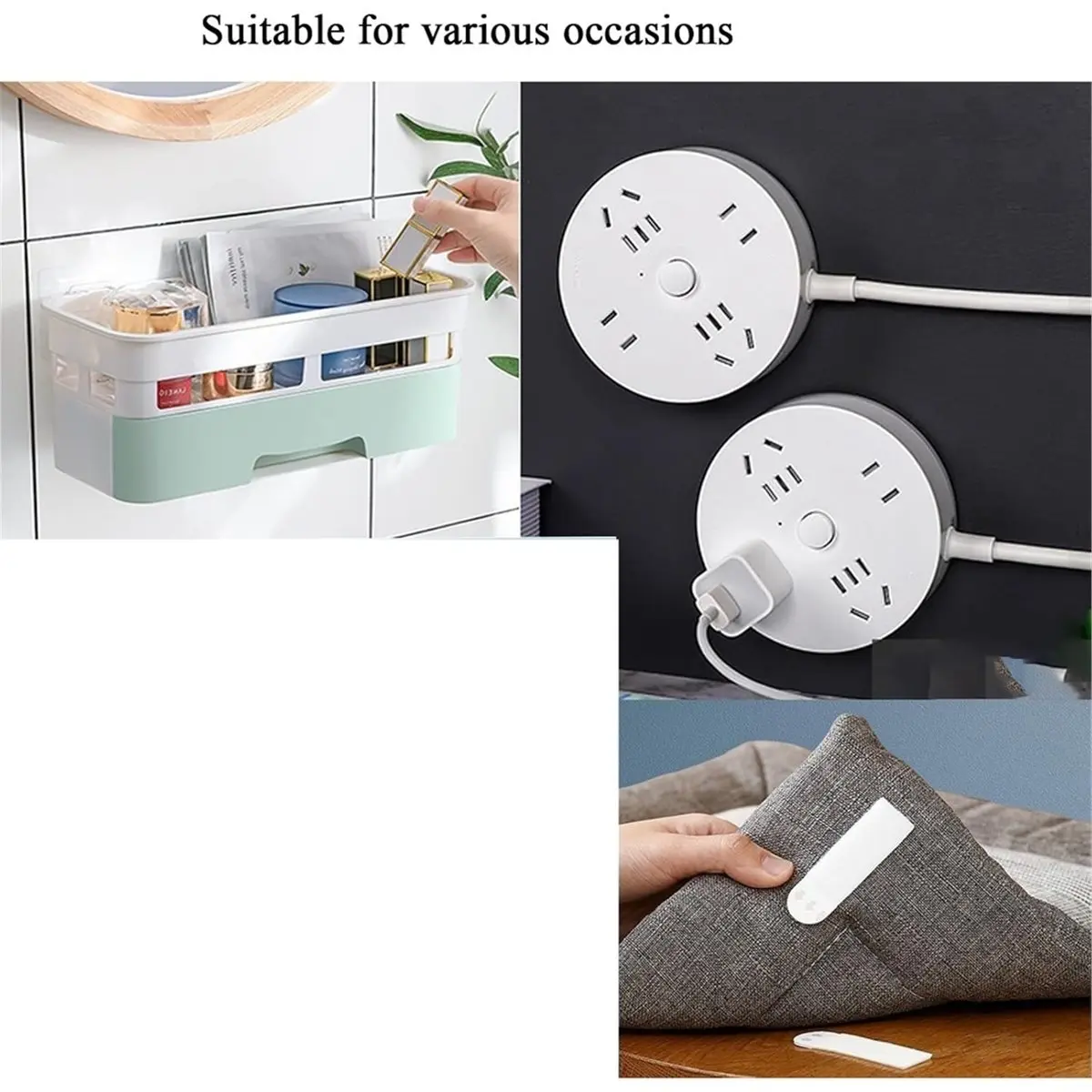 Large Picture Hanging Strips Heavy Duty,16Pair(32Strips) Sticky Picture Hangers for Walls No Damage Wall Picture Hangers