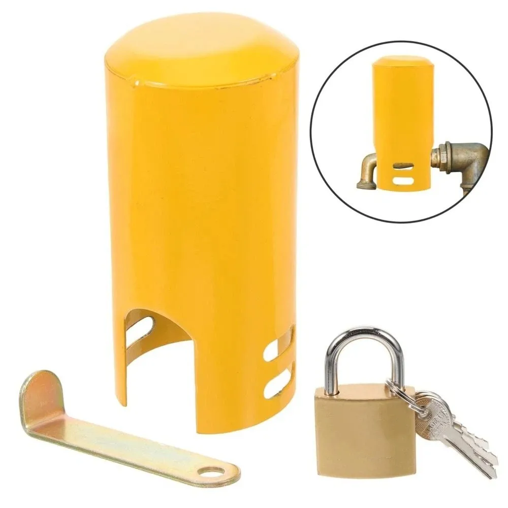 Heavy Duty Outdoor Faucet Cover Metal Easy Installation Faucet Lock Practical Design Theft Protection Hose Bib Lock