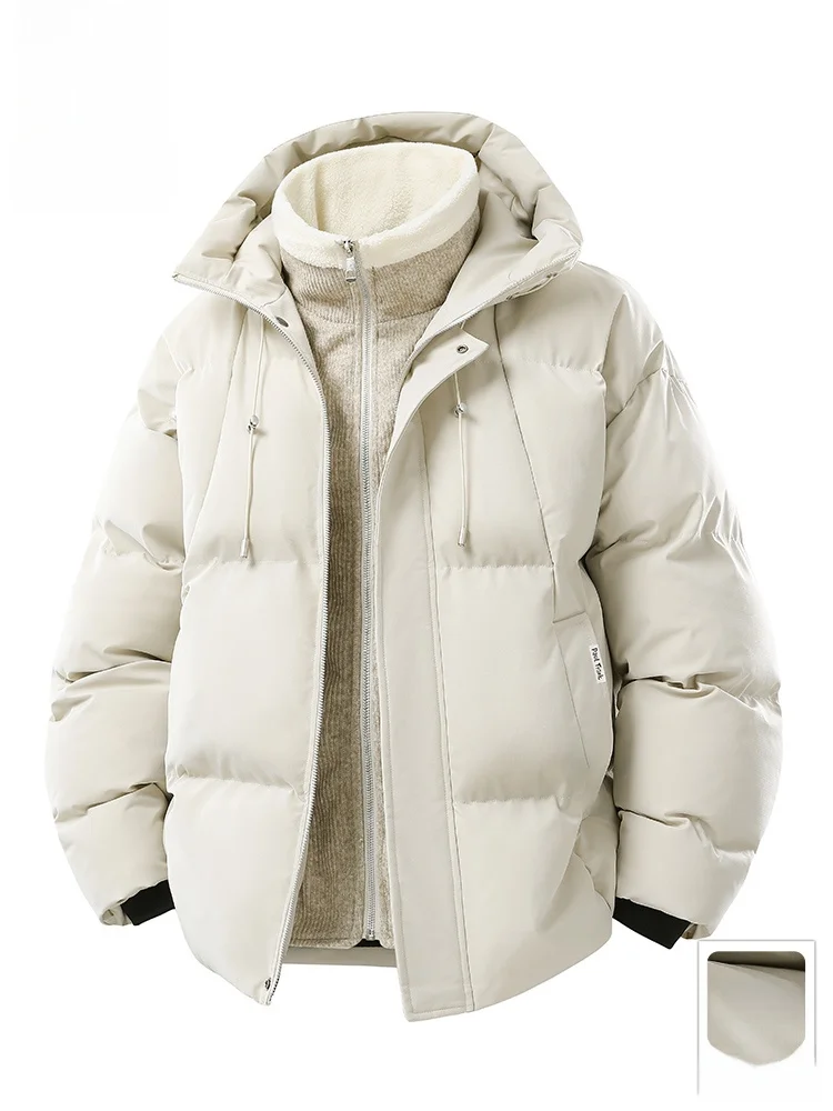 

PaulFrank American Sle Monkey Hooded Cotton Jaet Men's Winter New Warm Thiened Polyester Fiber Long Sve Zipper Coat