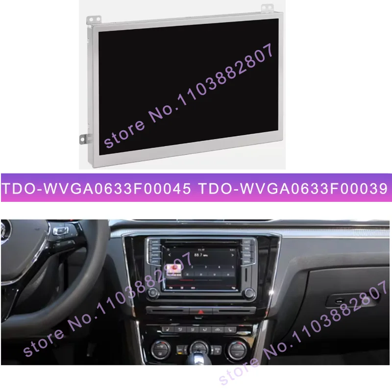 6.5 Inch LCD With Touch Screen TDO-WVGA0633F00039 For VW MIB STD2 680 200 Car Multimedia TDO-WVGA0633F00045 TDO-WVGA0633F00036
