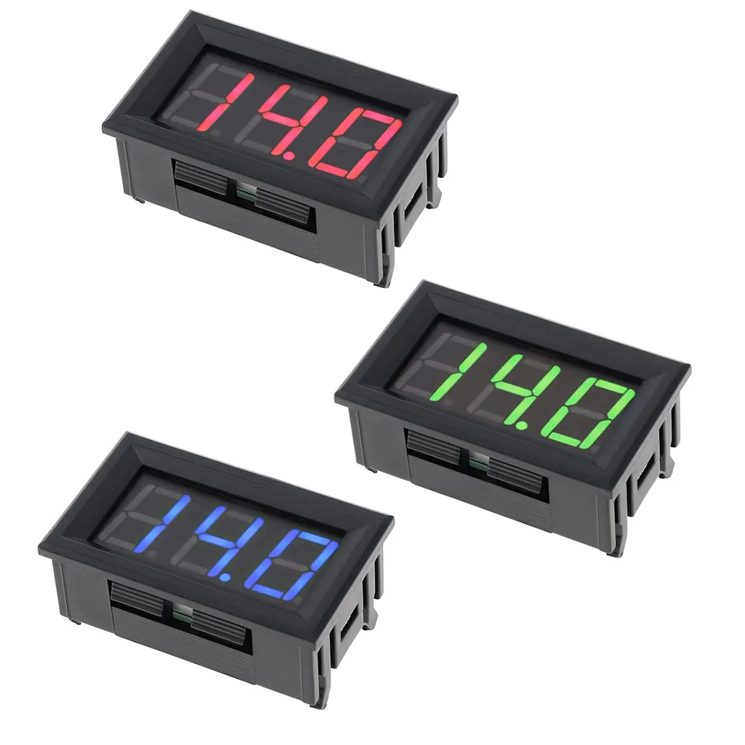 

2PCS DC4.5V-30V Digital Voltmeter Car Boat Motorcycle 0.56inch LED Display Volt Voltage Meter Mini Tester Panel Ammeter