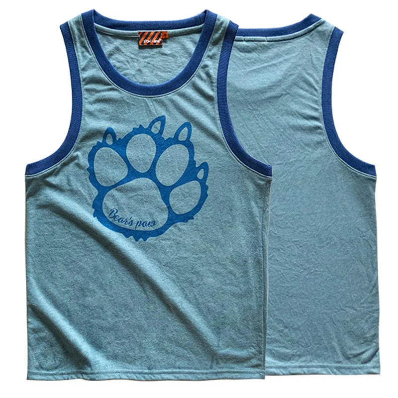 Bear\'s Paw Tank Tops Gym Sleeveless Singlet Men\'s Plus Size Cotton Undershirt Fitness Vest Blue/Navy/White/Light Blue M - 3XL