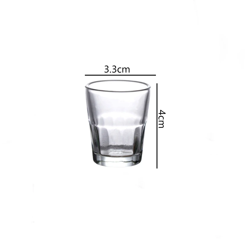 6pcs Set 20ml Thick Bottom Baijiu Glass Vodka Spirits Tequila Liqueur Glasses Creative Wine Utensils Gifts for Family Home Bar
