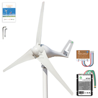 400W 12V 24V Small Wind Turbine With Controller Windmill, Starting Wind Speed Of 2m/s, Capable Of Assembling 3 or 5 Wind Blades