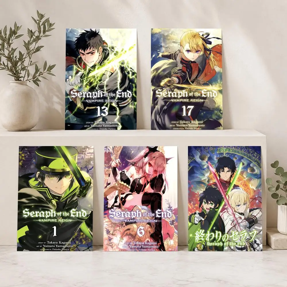 Anime S-Seraph of the End Painting Calligraphy Modern Canvas Wall Art for Bedroom & Living Room | Home Decor Gift