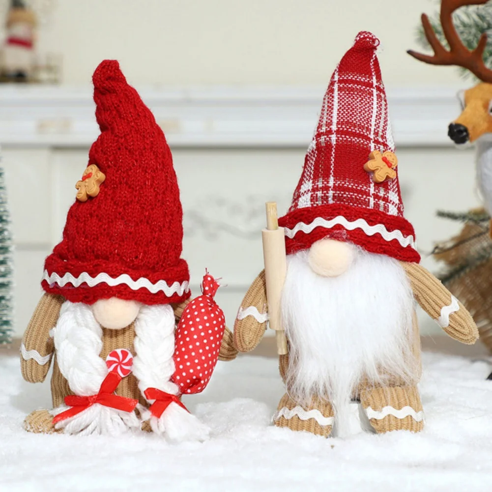 Christmas Gnomes DecorationsChristmas Gnomes Decorations 1/2/3/4pcs Plush Collectible Figurine Tomte Merry Christmas Santa Gnome