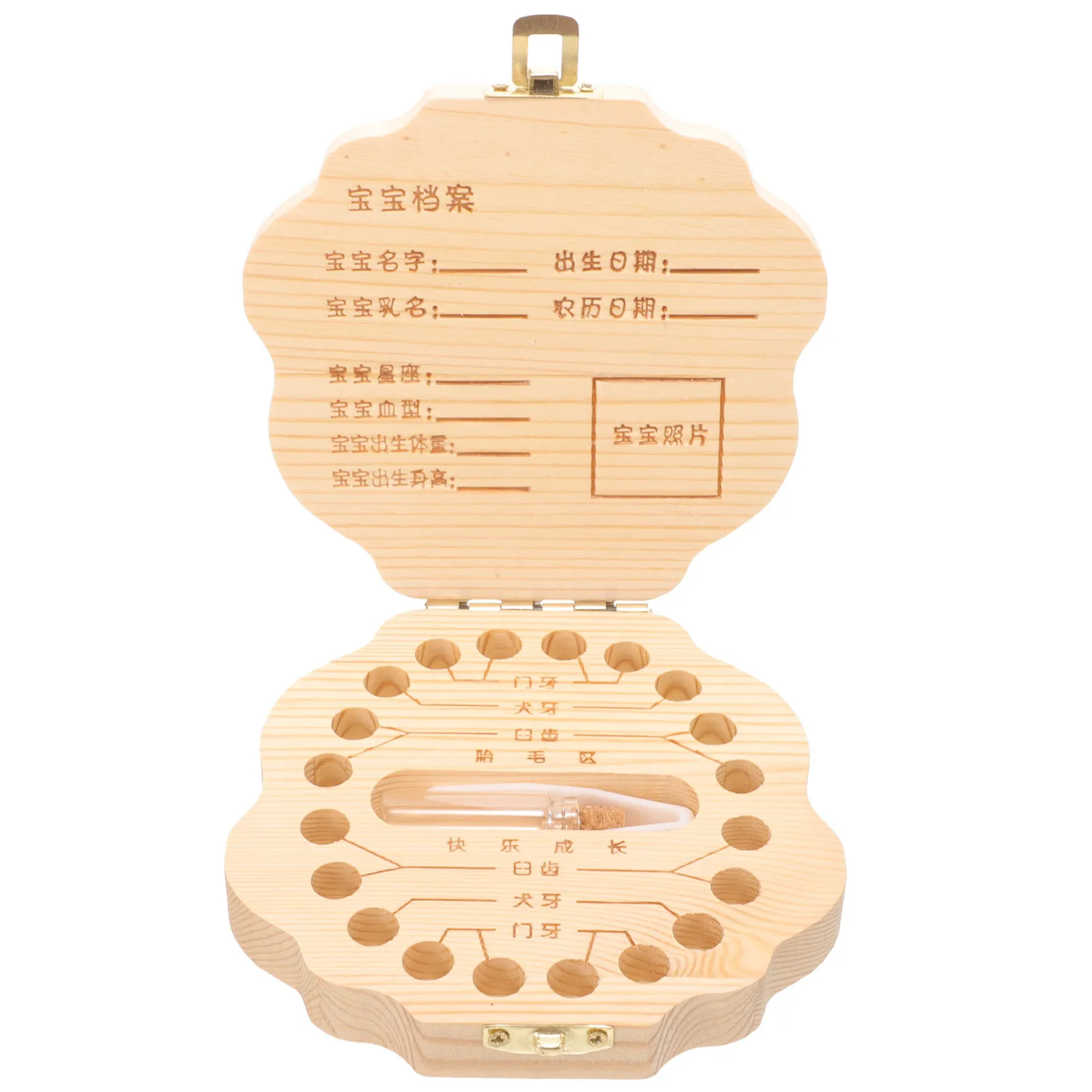 

1 комплект, коробка для детских зубов, китайский зодиак, дракон, узор, держатель для хранения лиственных зубов, коробка на память, подарок для детей, память