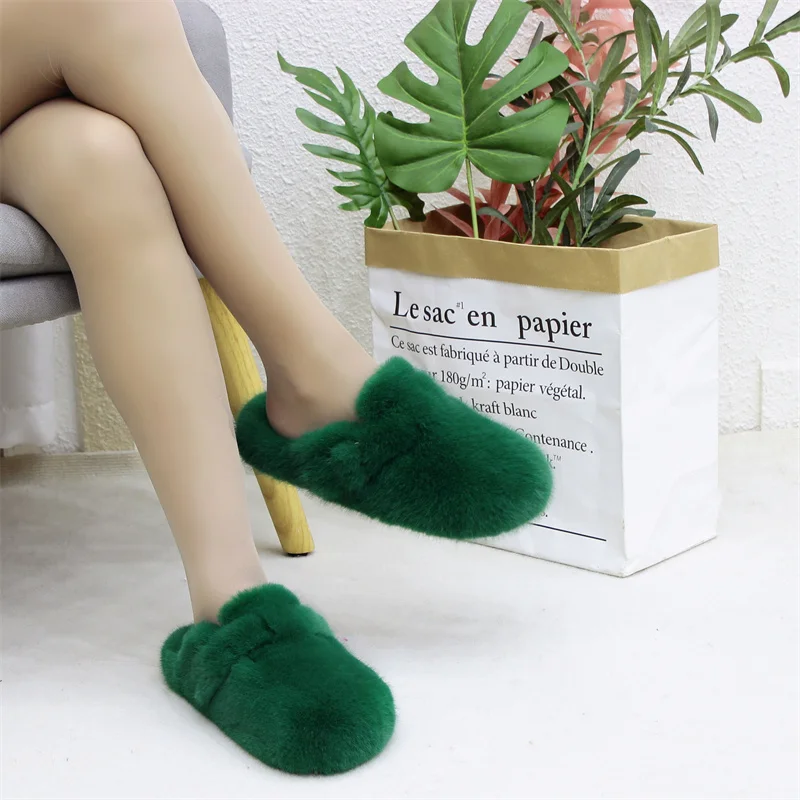 

Women's Faux Fur Mule Closed Cork Slippers Fluffy Fur Slippers Faux Fur Slippers Indoor Outdoor Ladies Fashion Birken Sandals