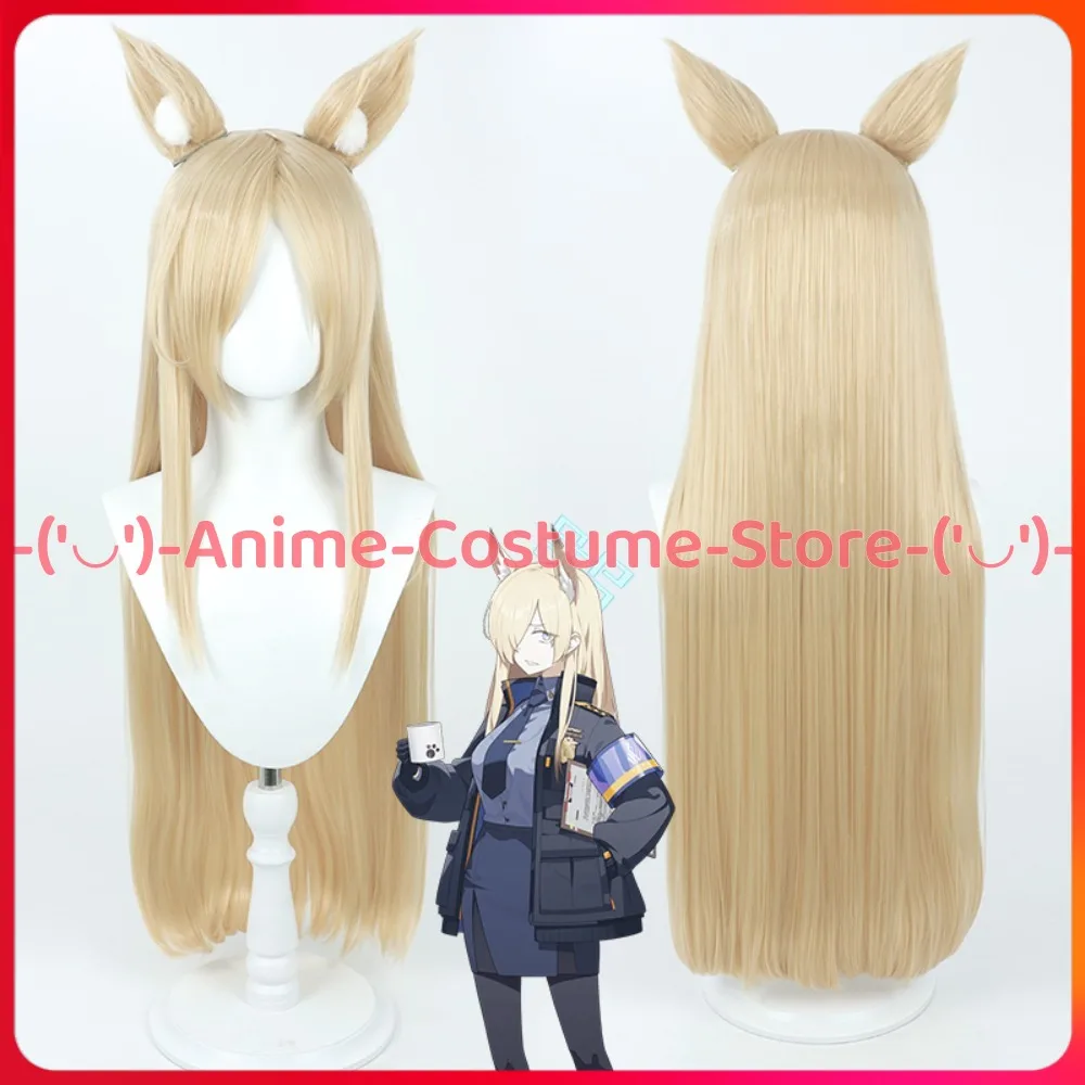 

Синий архив, новый парик для косплея Conner с ушками, игровой персонаж, Хэллоуин, карнавальный костюм для вечеринки, парики, термостойкие синтетические волосы