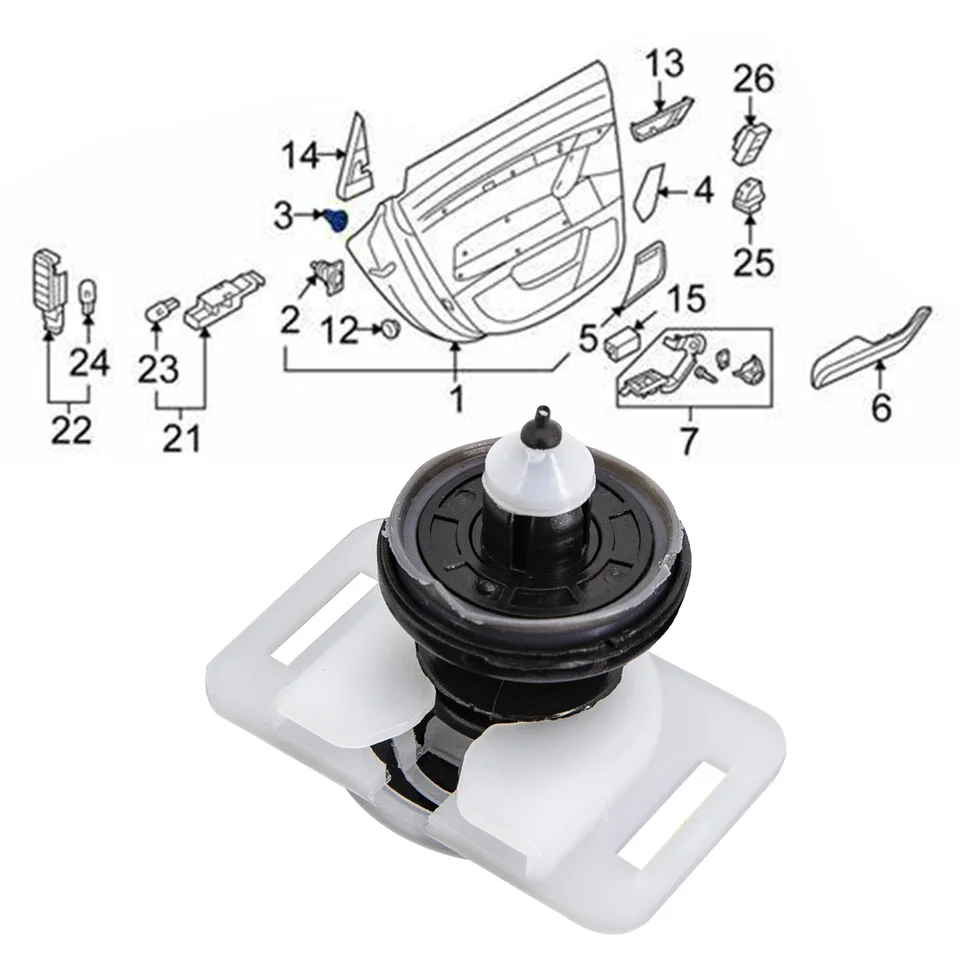 FIXES FIABLES POUR panneau de porte de voiture clips de garniture clips pare-cho EUR 6,95