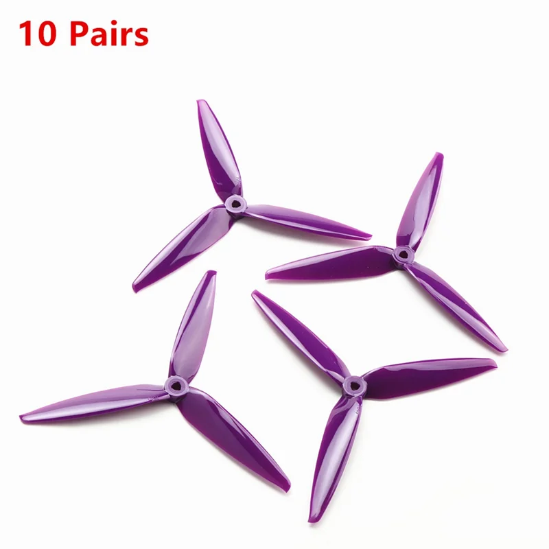 Classy-10Pairs 7Inch Propeller 7X4X3 3 Blade CCW+CW PC Propeller For 7Inch 8Inch FPV RC Drone B