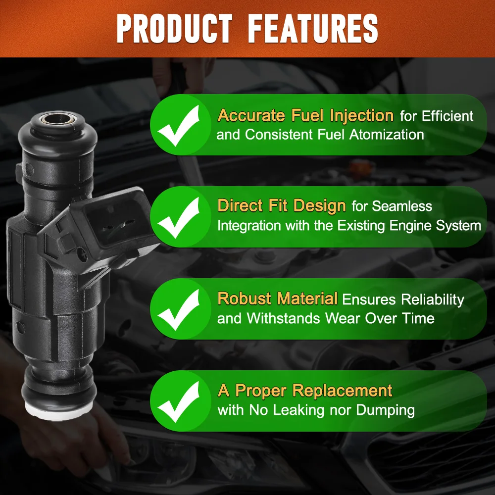 Inyector de combustible ABS y metal para Mercedes-Benz CLK320 V6 3.2L SOHC C208/A208 1998-2000 1120780049   A 1120780049