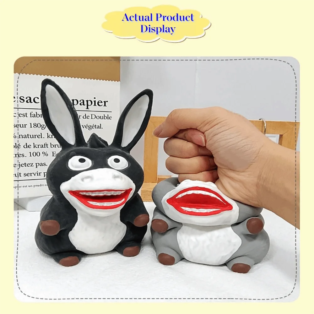 

Cartoon Indestructible Squeeze Toy Donkey Silicone Stress Relief Toy Soft Material Slow Rising Donkey Shape Squeeze Toy For Kids