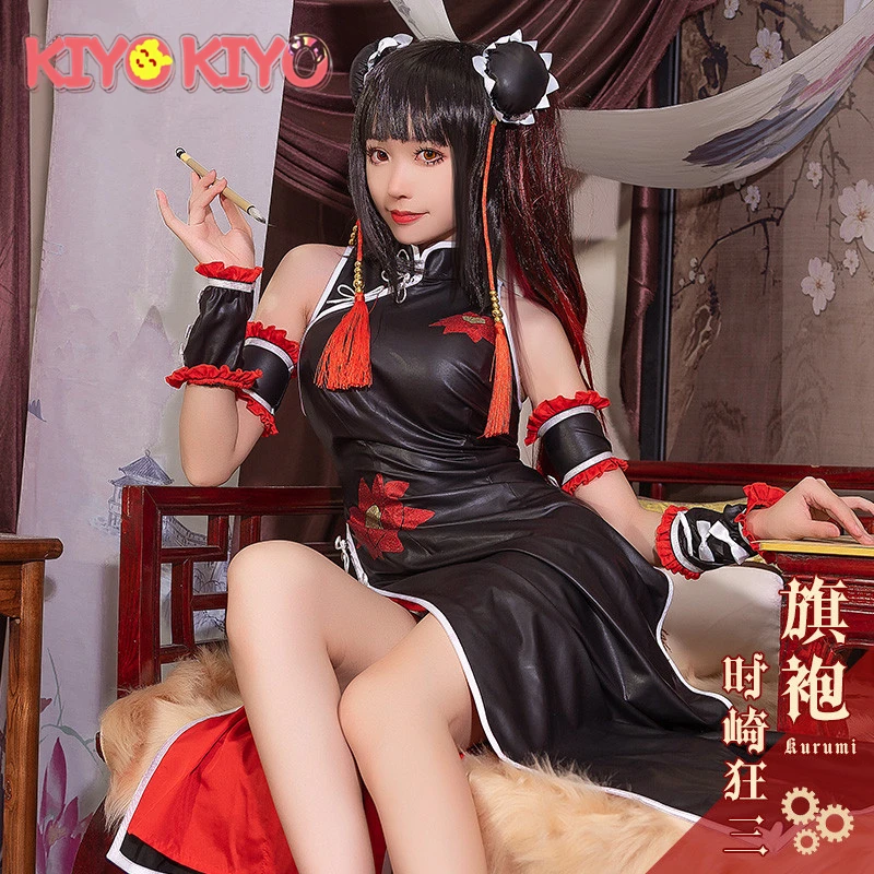 

KIYO-KIYO Anime Date A Live Cosplay Tokisaki Kurumi Cosplay Costume Tokisaki Kurumi Cheongsam Halloween Costumes