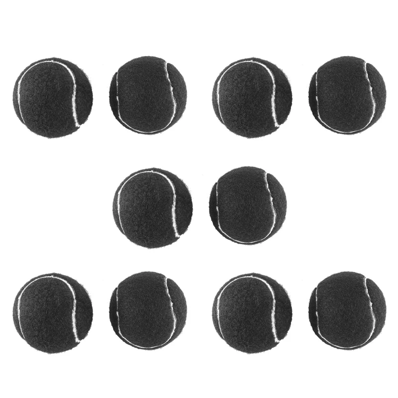 10X Precut Walker Tennis Ball For Furniture Legs And Floor Protection, Heavy Duty Long Lasting Felt Pad Covering,Black