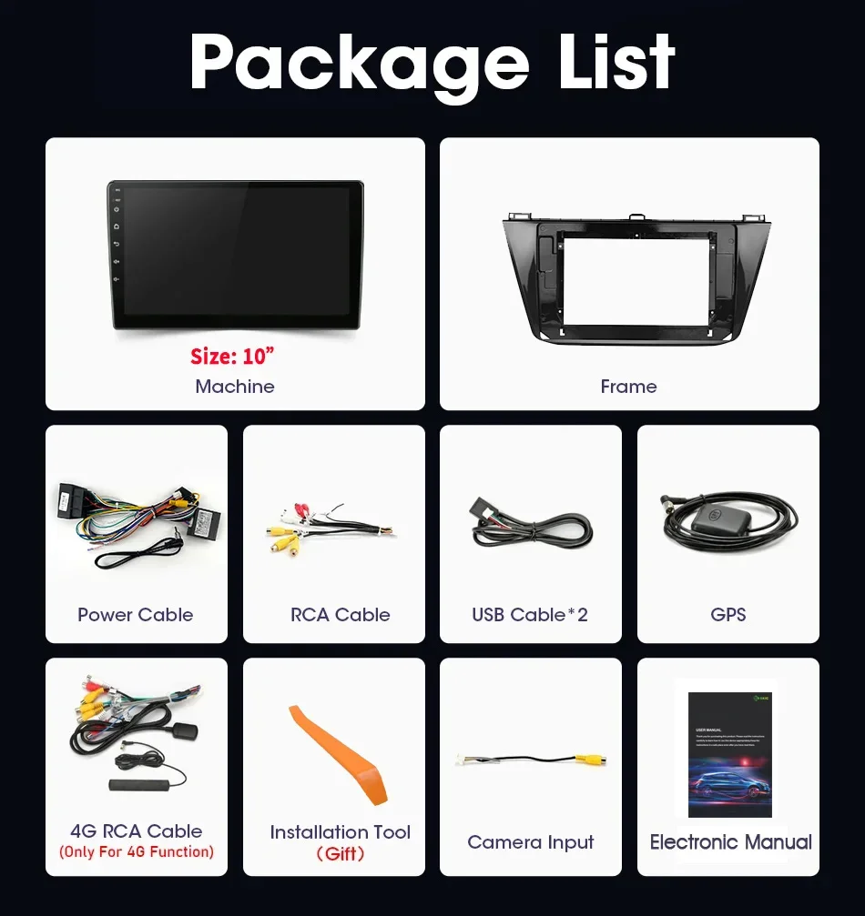 Untuk Volkswagen Tiguan 2 2016-2020 Radio Mobil Video Android 14 Navigasi WIFI GPS BT Carplay Multimedia Layar Sentuh 2K QLED