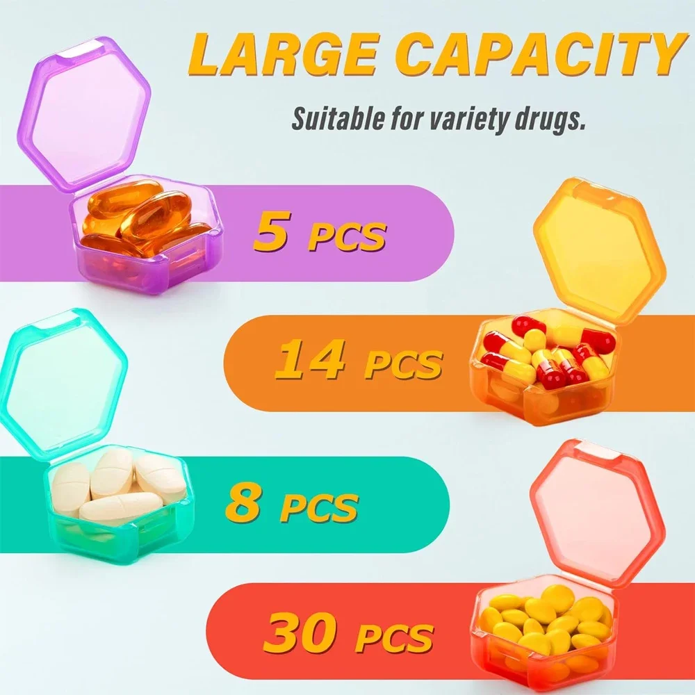 

Monthly Pill Organizer, One Month Pill Box 31 Day, Daily Pill Case Large Big Compartments for Pills Vitamin Fish Oil Supplements