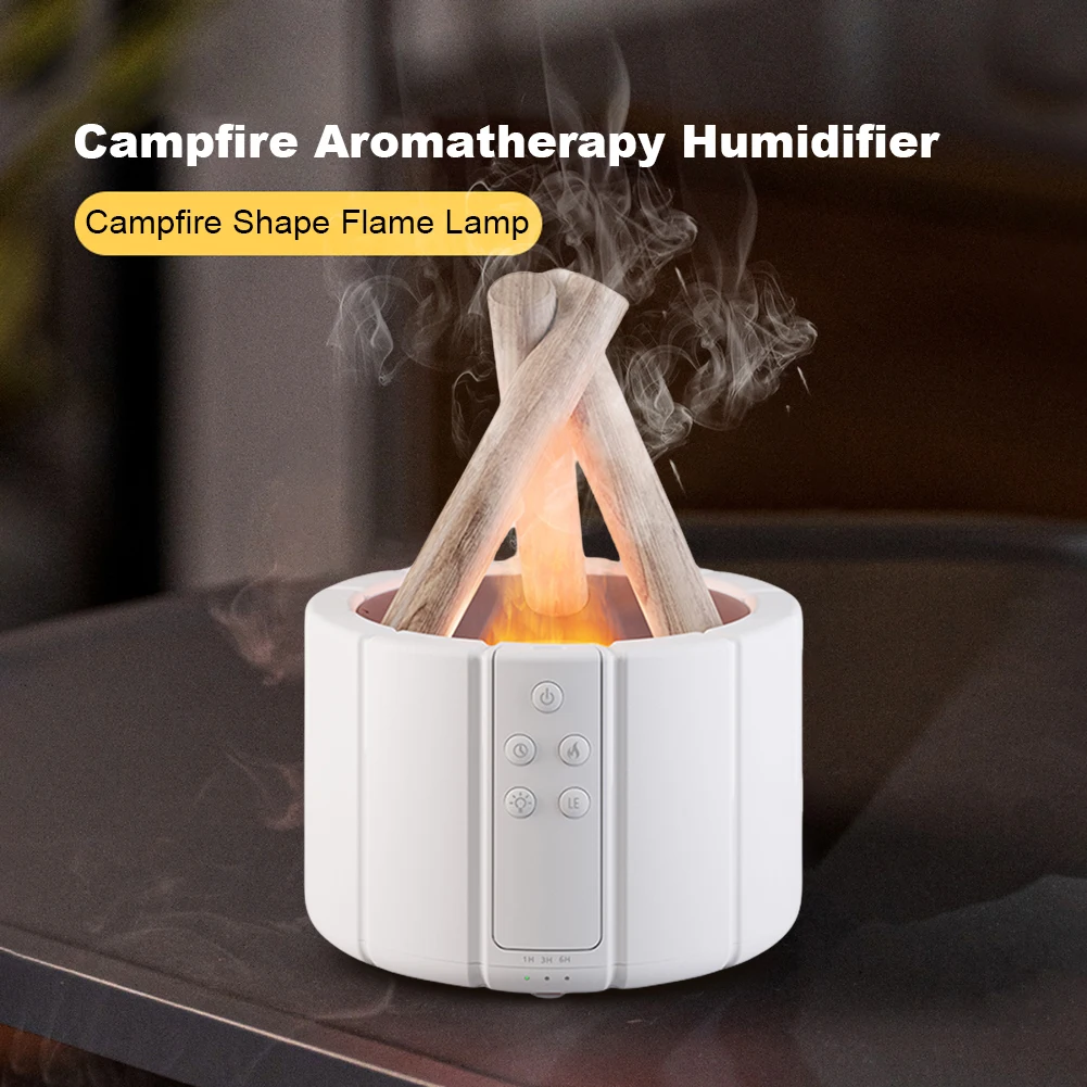 250ml Bonfire Aromatherapy Essential Oil Diffuser Auto Shut-Off Ultrasonic Aroma Diffuser Cool Mist Humidifier for Home Bedroom