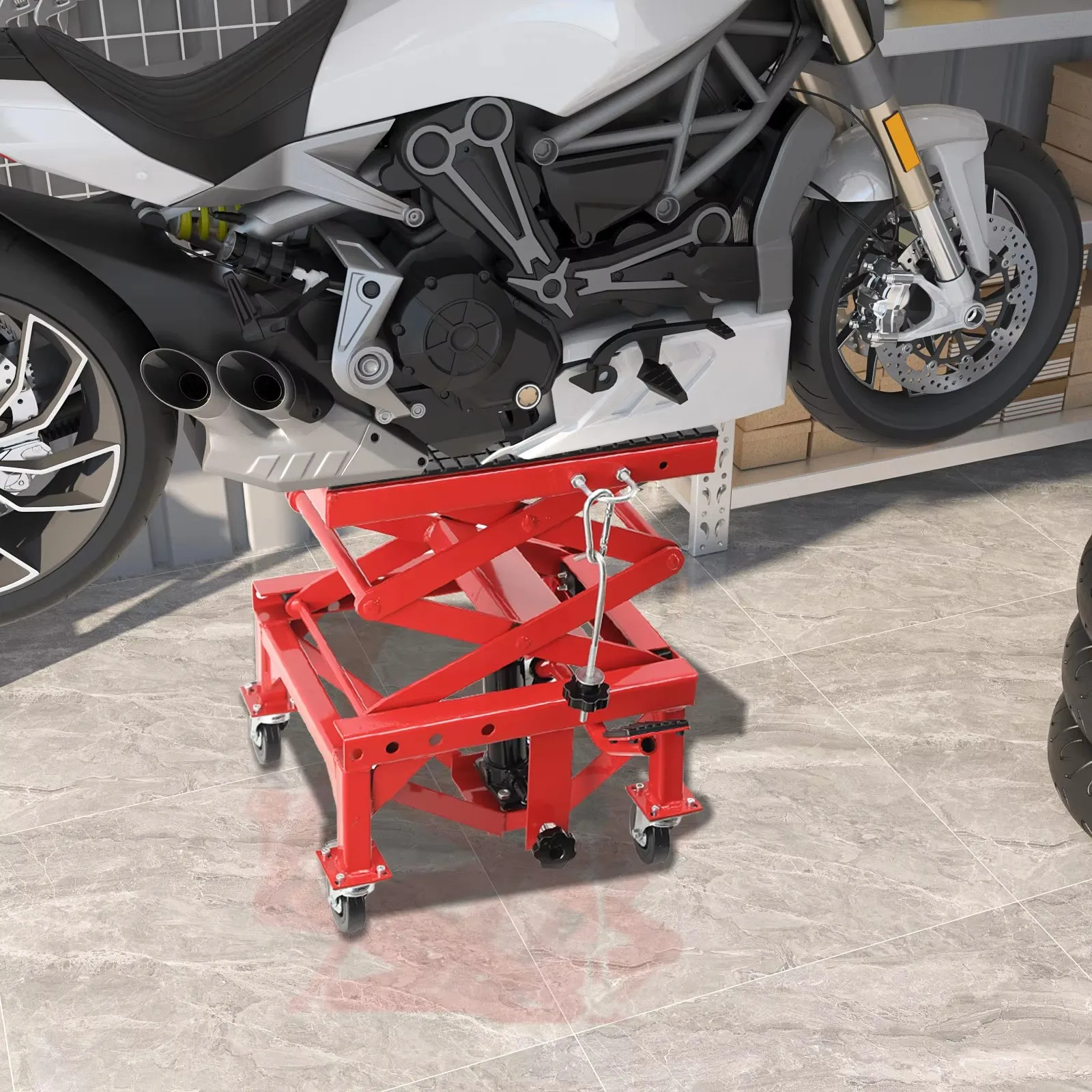Plate-forme de levage de moto, support de montage de levage de moto, outil de réparation de ascenseur de moto pour atelier de réparation
