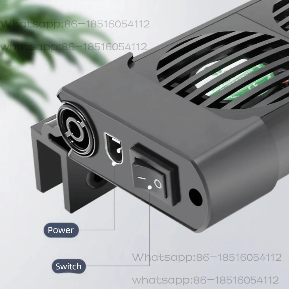 2/3/4/5/6 Head Aquarium Cooling Fans 135° Rotation Silent Fish Tank Cooler US Plug Temperature Control System Chiller Control