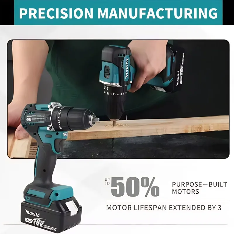 

Makita DDF487 Original Lithium-Ion Rechargeable Batteries 18V 2Ah 3Ah 5Ah 6Ah for Makita DTW700 DHW180 DGH181 DTD173 DHP487⭐️