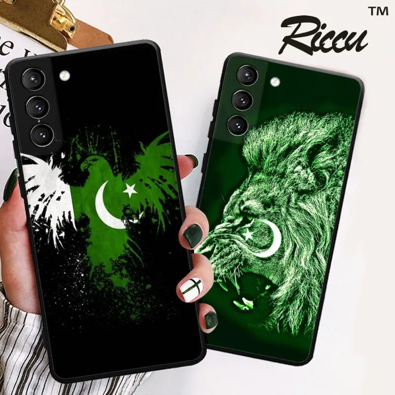 RICCU Flag Taliban Syria Phone Case for Samsung Galaxy S22 S21 S20 FE Ultra S10 S9 Plus S10e Note 20Ultra 10Plus Black Cover