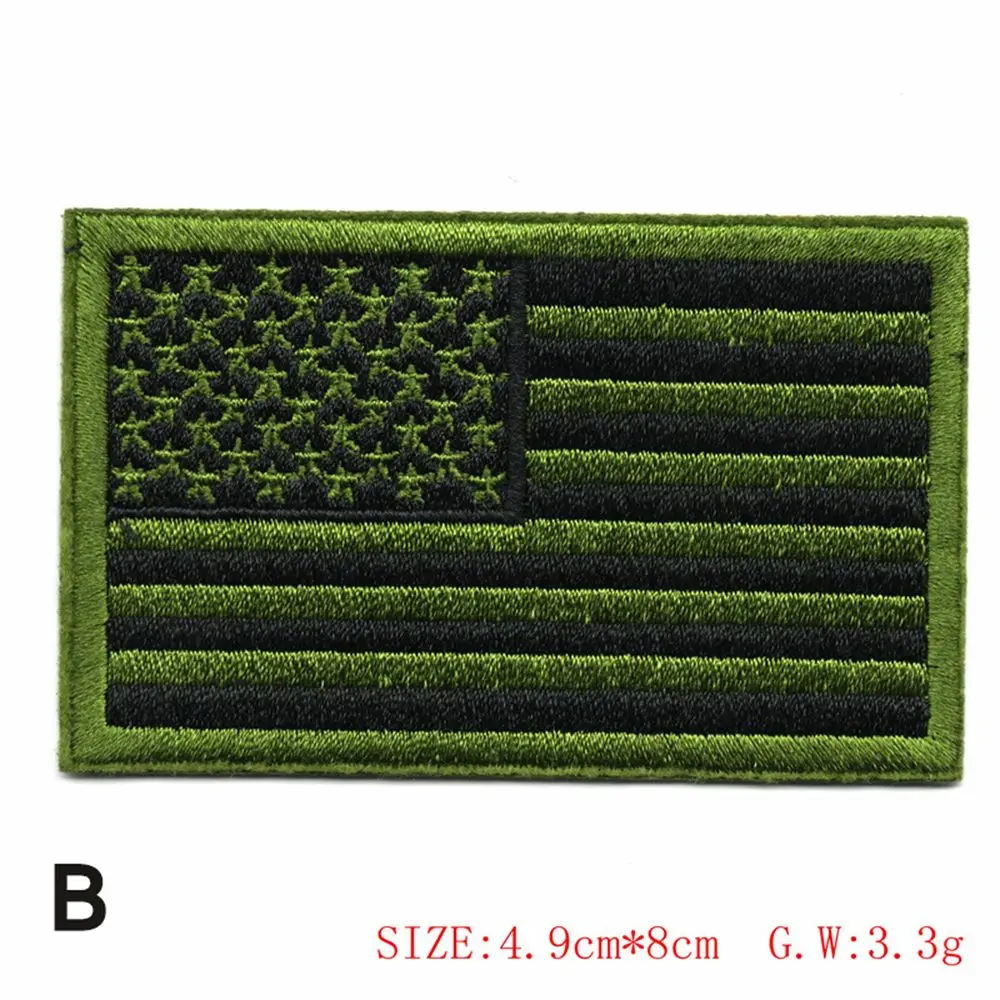 

Thread USA Sew On Flag Garment Apparel Sewing Embroidered Clothes Stickers Appliques Iron On Patches