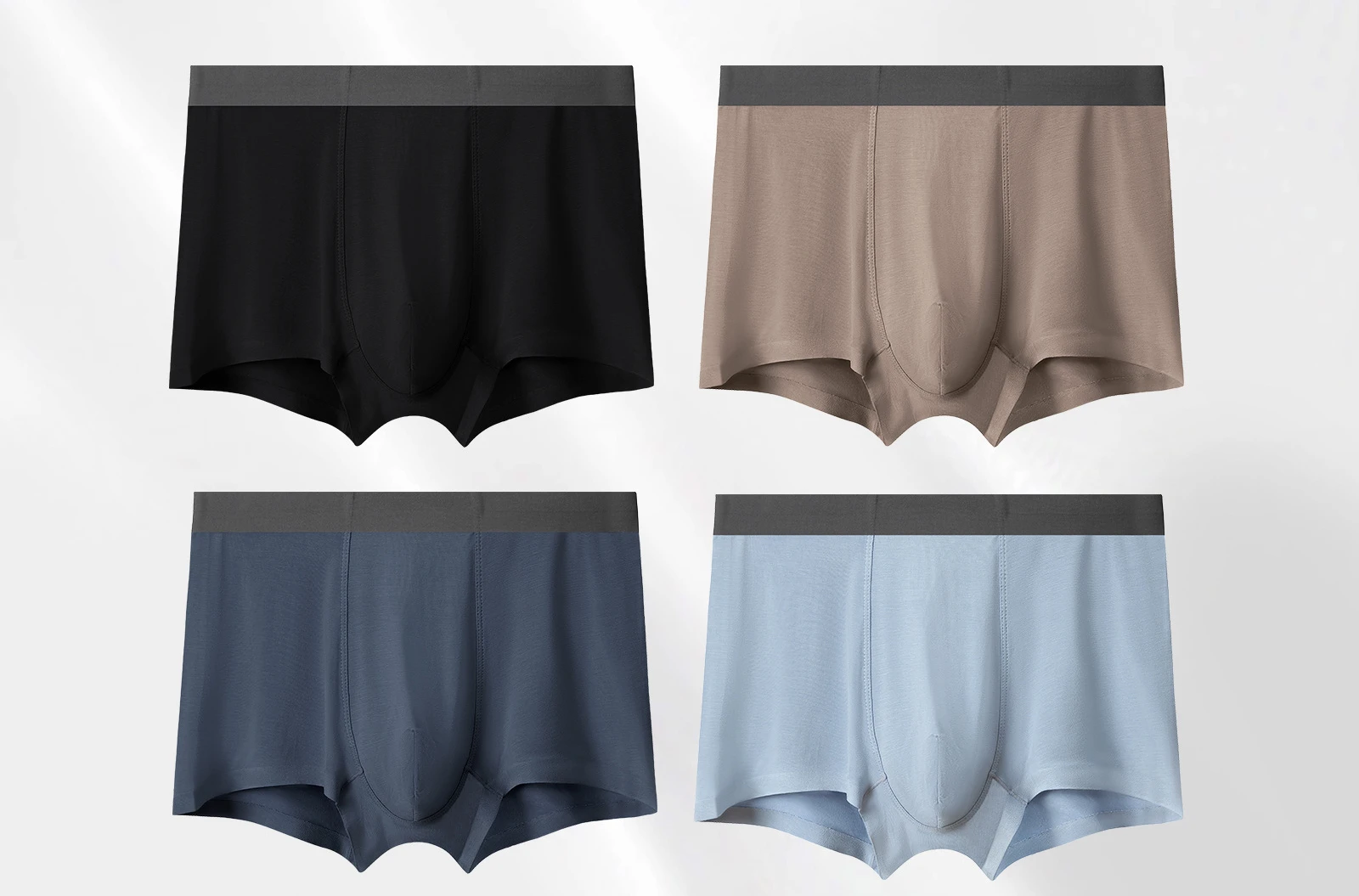 

New Solid Color Seamless Modal Men's Panties Autumn Multicolor Men's Panties Breathable Teen Boxer Panes man underwear