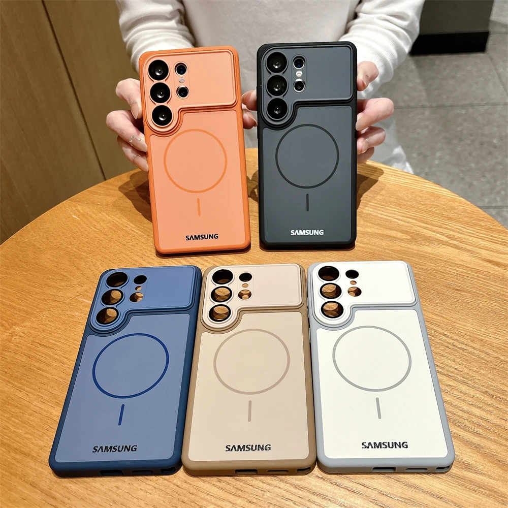 Duża Otwarta Obudowa z Bezprzewodowym Ładowaniem, Odporna na Wstrząsy, Magnetyczna, z Ochroną Szklanego Obiektywu do Samsung Galaxy S26 Ultra S26 Plus — zdjęcie produktu 6