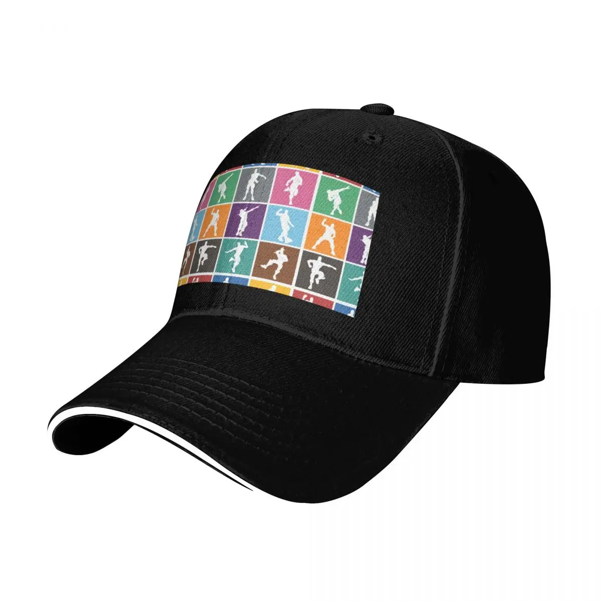 Battle Royale Victory Dance Rainbow lattice Funny Baseball Cap Casual Daily Wear Quick Dry Performance Cotton Twill Breathable